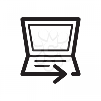 Royalty Free Clipart Image of a Laptop Icon