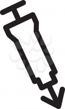 Royalty Free Clipart Image of a Needle