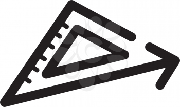 Royalty Free Clipart Image of a Geometry Triangle