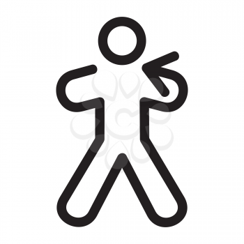Royalty Free Clipart Image of a Male