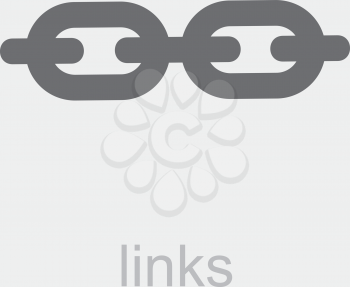 Royalty Free Clipart Image of a Links Icon