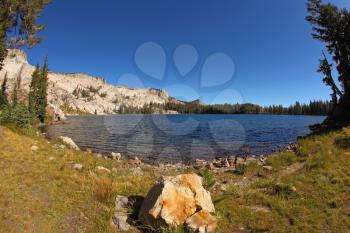 Royalty Free Photo of Lake May in the Yosemite Mountains 