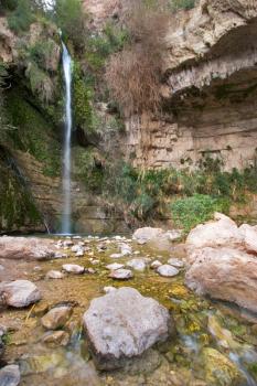 Royalty Free Photo of a Waterfall in Israel