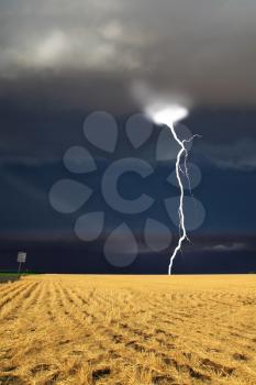 Royalty Free Photo of Lightning in Montana