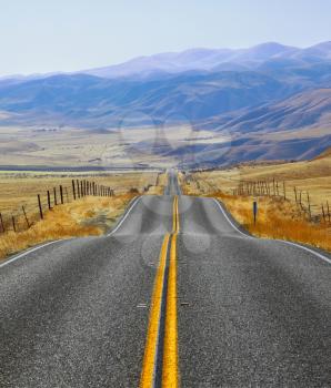 Royalty Free Photo of a Road in Montana