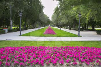 Royalty Free Photo of the Buen Retiro Park in Madrid