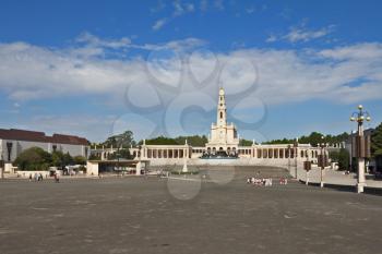 The religious center in the small city of Fatima in Portugal. The obelisk costs on that place where many years ago the sacred Madonna was to children-shepherds
