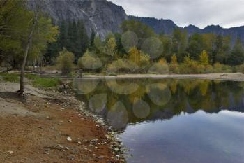 River in Yosemite national park valley