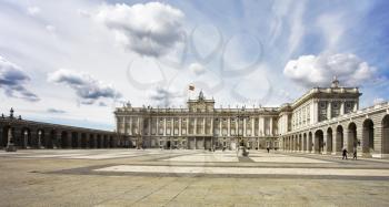 Majestic royal palace in Madrid