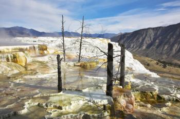 Fantastic landscape in Yellowstone national park