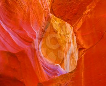 Incredible play of light and shade! Antelope Canyon in the Navajo reservation. Arizona, USA