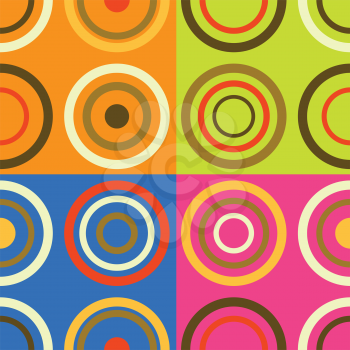 Royalty Free Clipart Image of Circle Backgrounds