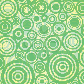 green circles retro background