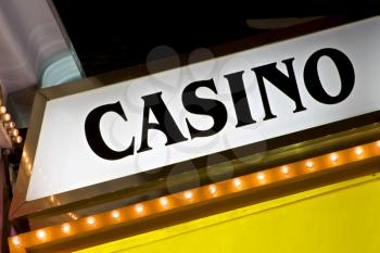 Royalty Free Photo of a Casino Sign