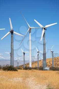Royalty Free Photo of a Wind Turbine Farm
