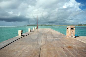 Dock in the Mayan Riviera