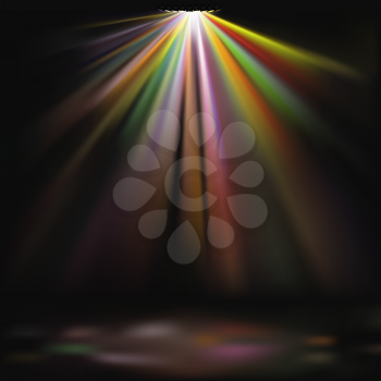 Royalty Free Clipart Image of Disco Lights