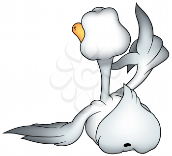 Royalty Free Clipart Image of a Gander