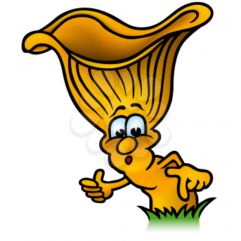 Royalty Free Clipart Image of a Mushroom