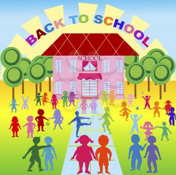 Royalty Free Clipart Image of Back to School