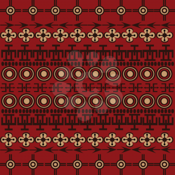 Background with ethnic African symbols and ornaments