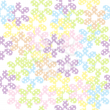 Royalty Free Clipart Image of a Spotted Flower Background