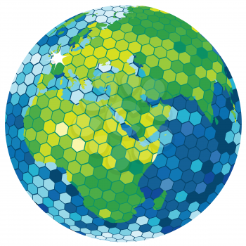 Earth globe disco ball