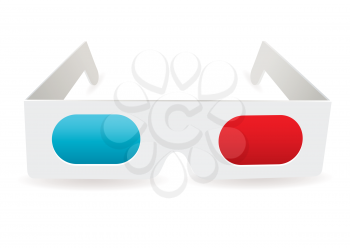 Royalty Free Clipart Image of 3D Glasses