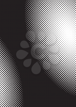 Royalty Free Clipart Image of a Dotted and Black Background