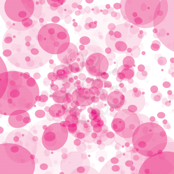 Royalty Free Clipart Image of a Pink Bubble Background