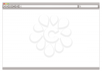 Royalty Free Clipart Image of a Web Browser With White Space