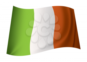 Royalty Free Clipart Image of an Irish Flag