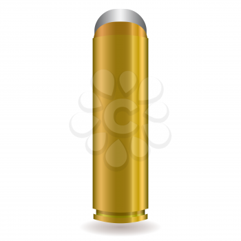 Royalty Free Clipart Image of a Rifle Bullet