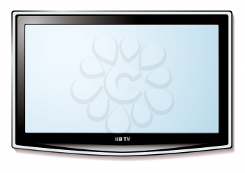 Royalty Free Clipart Image of a Modern TV