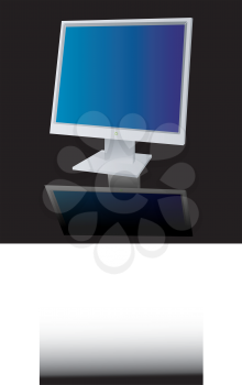 Royalty Free Clipart Image of a Computer Monitor