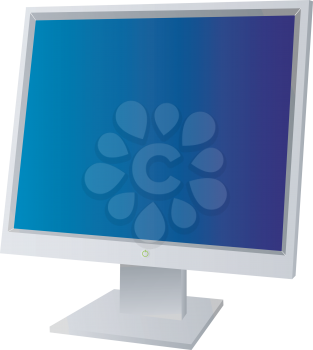 Royalty Free Clipart Image of a Flat Screen