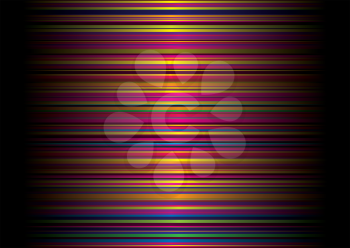 Royalty Free Clipart Image of a Neon Horizontal Stripes
