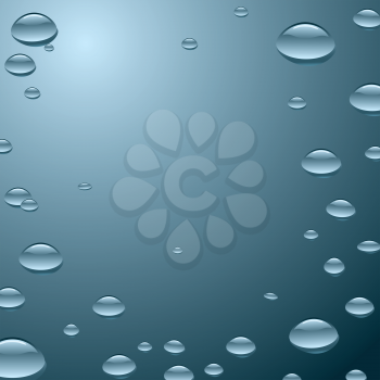 Royalty Free Clipart Image of a Water Drop Background