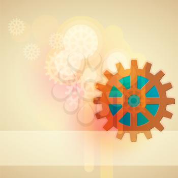 Royalty Free Clipart Image of a Background With Gears
