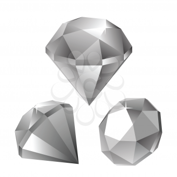 Royalty Free Clipart Image of Diamonds