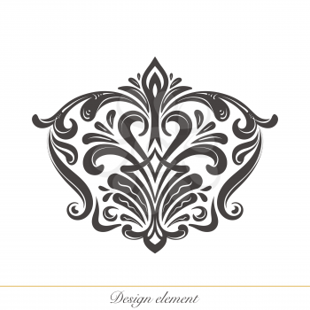Ilustration of a hand drawn design element for decorations .