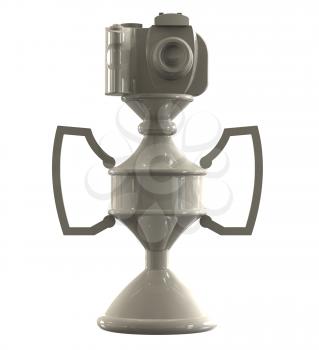 Royalty Free Clipart Image of a China Trophy