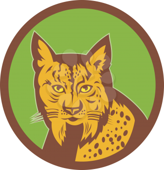 Royalty Free Clipart Image of a Lynx