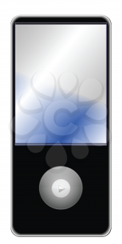 Royalty Free Clipart Image of an MP3 Player