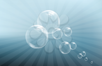 Background with bubbles clip art 
