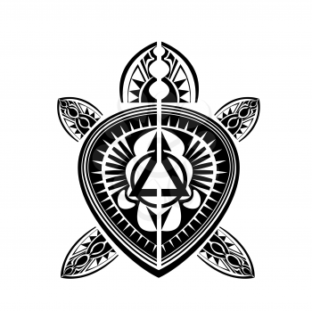 Maori / Polynesian Style tattoo turtle