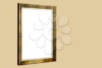 Royalty Free Photo of an Empty Frame on a Wall