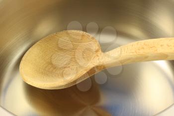 Royalty Free Photo of a Spoon and Pot