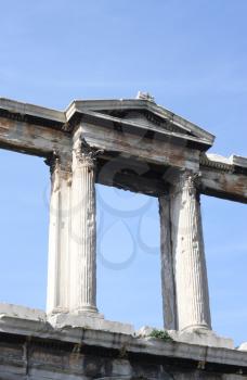 Royalty Free Photo of the Gates of the Olympian Zeus Temple