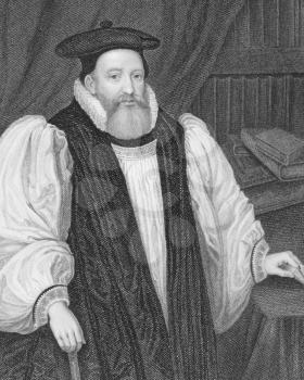 Royalty Free Photo George Abbot (1562-1633) on engraving from the 1800s.  English divine and Archbishop of Canterbury. Engraved by W.T.Mote and published by the London Printing and Publishing Company.